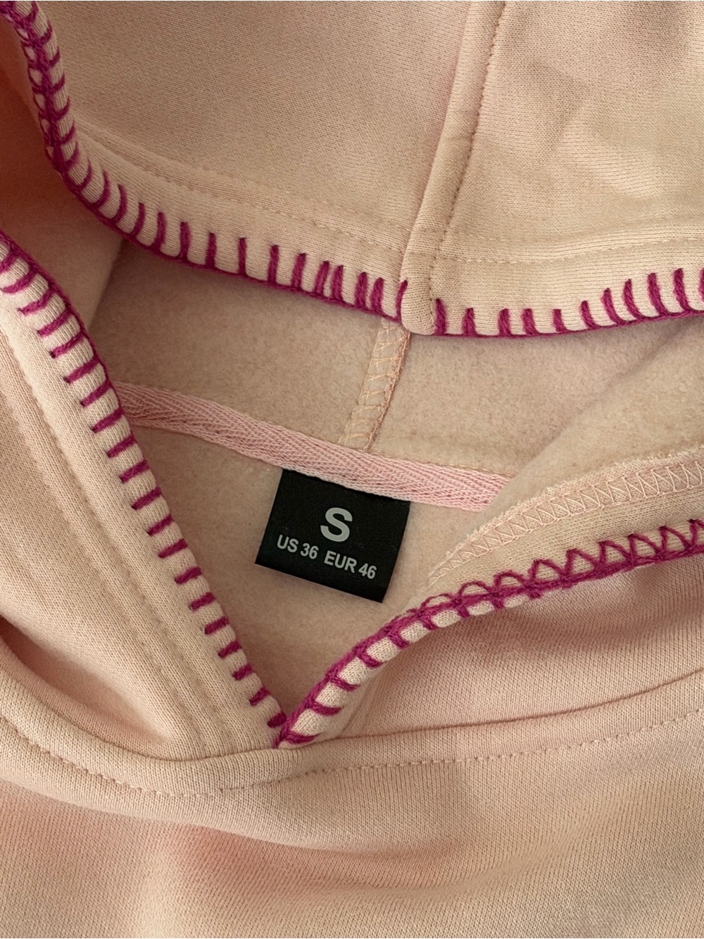 White Fox Boutique Pink Pullover Hoodie - Picture 3 of 5